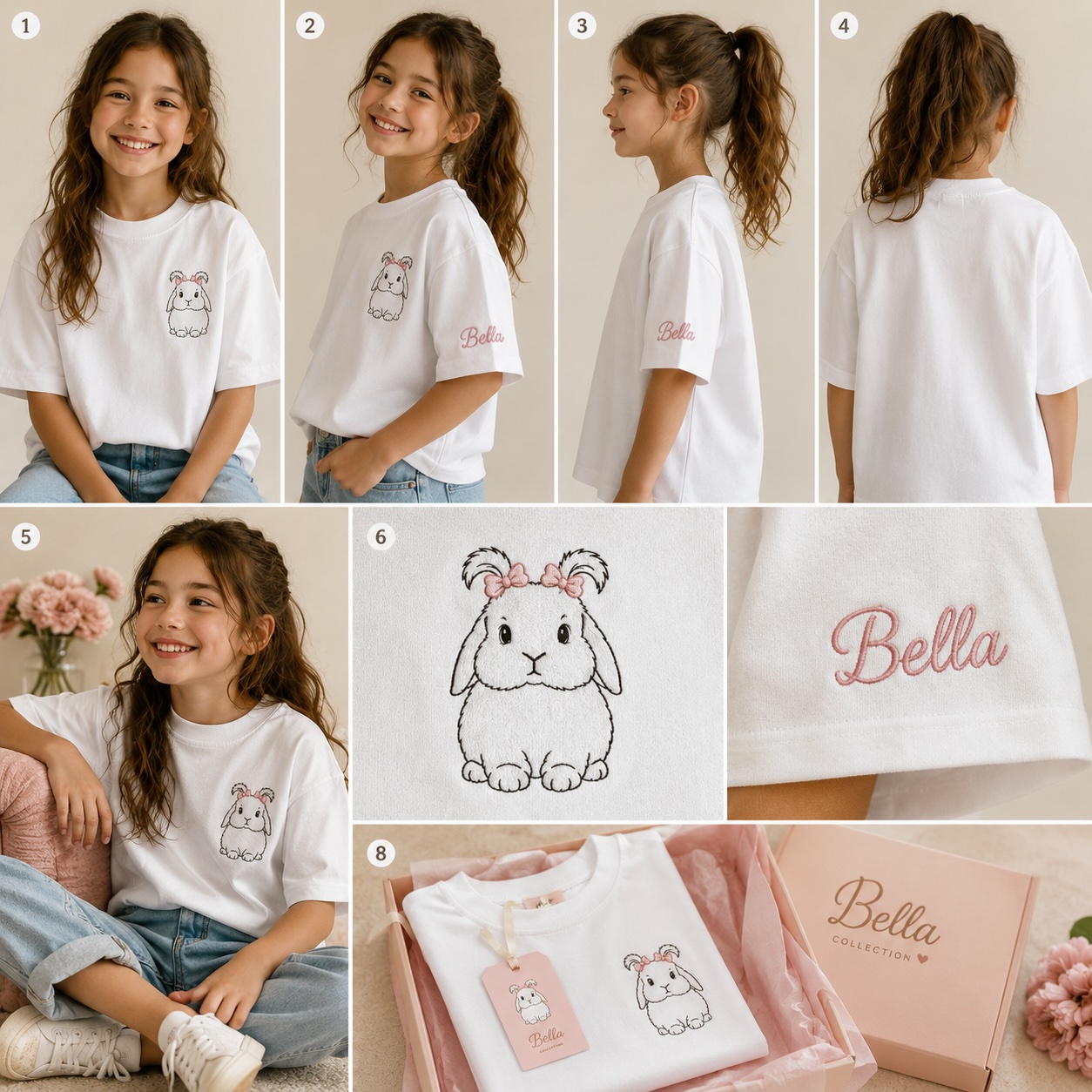 Презентация футболки Bella на модели
