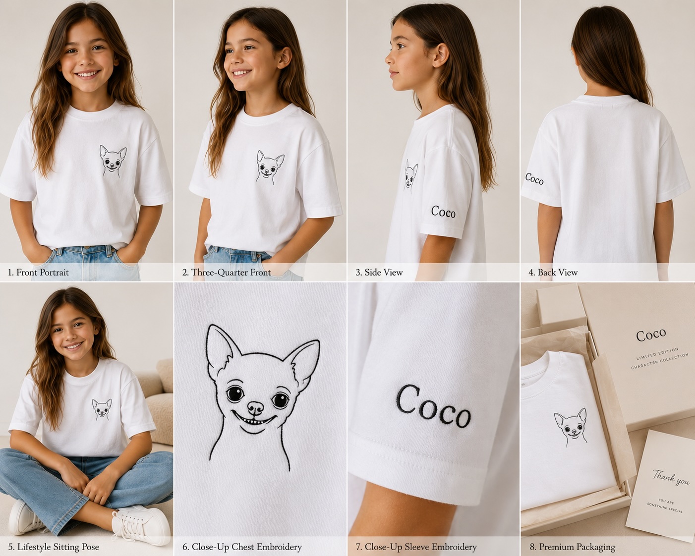 Презентация футболки Coco на модели