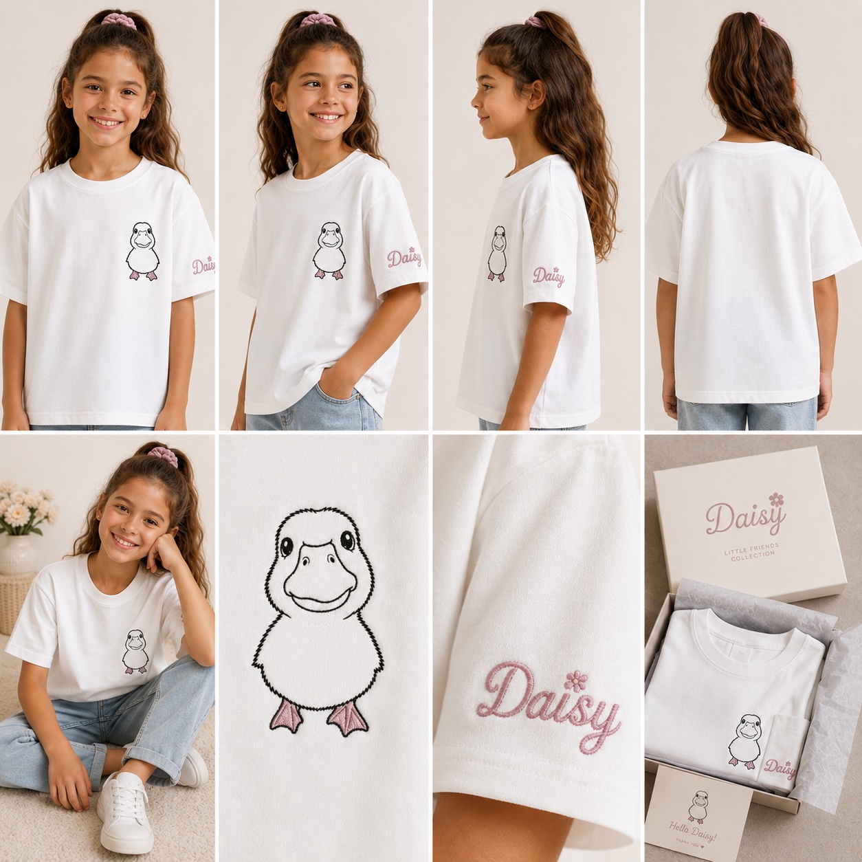 Презентация футболки Daisy на модели